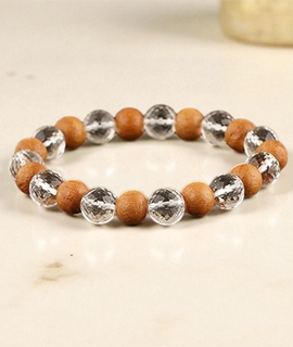 Wood Crystal bracelet