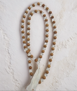 Wooden Crystal Mala